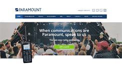 Desktop Screenshot of paramountcomms.co.uk